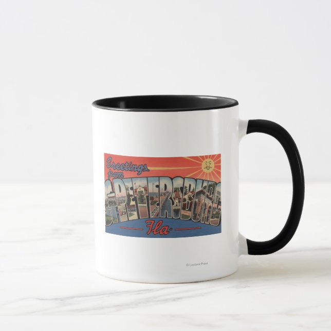 St. Petersburg, Florida - Large Letter Scenes 4 Mug (Right)