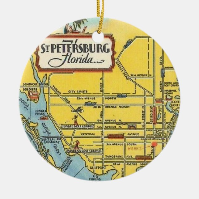 St Petersburg Florida Ornament (Front)