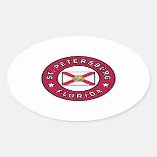 St. Petersburg Florida Oval Sticker