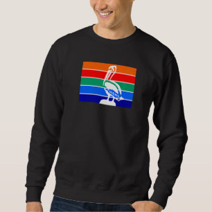 St Petersburg Florida Pelican Flag Local Heritage Sweatshirt