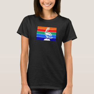 St Petersburg Florida Pelican Flag Local Heritage T-Shirt