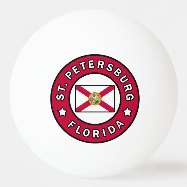 St. Petersburg Florida Ping Pong Ball (Front)