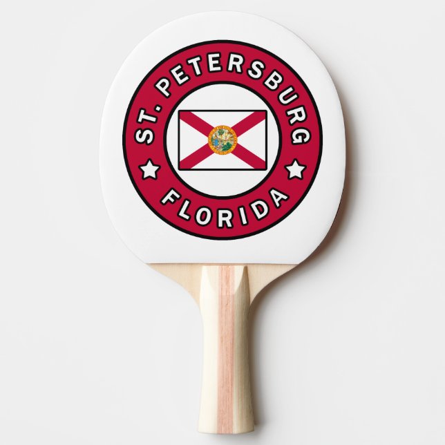 St. Petersburg Florida Ping Pong Paddle (Front)