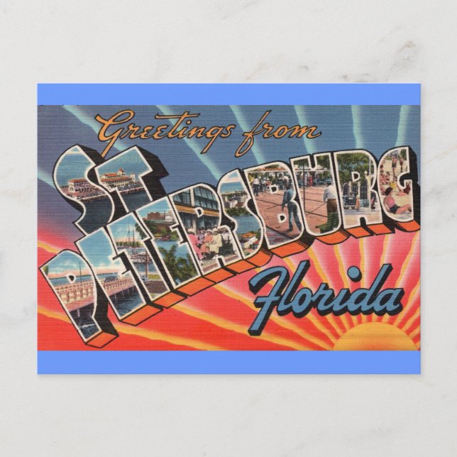 St. Petersburg Florida Postcard (Front)