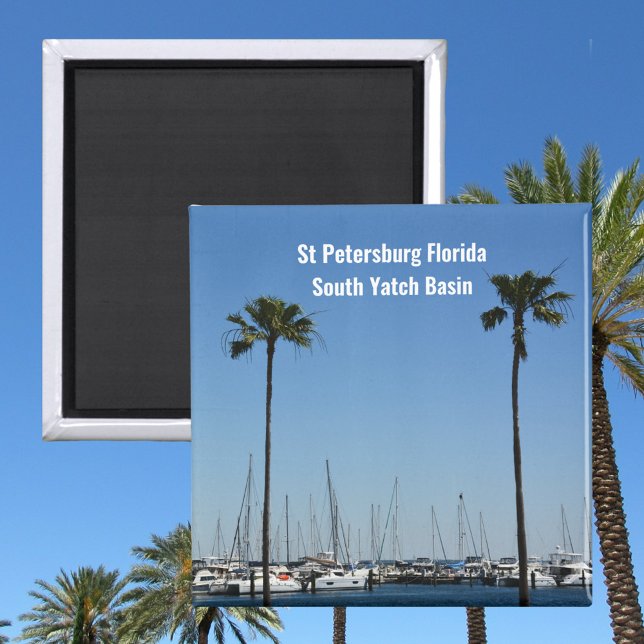 St Petersburg Florida South Yatch Basin Magnet (Creator Uploaded)