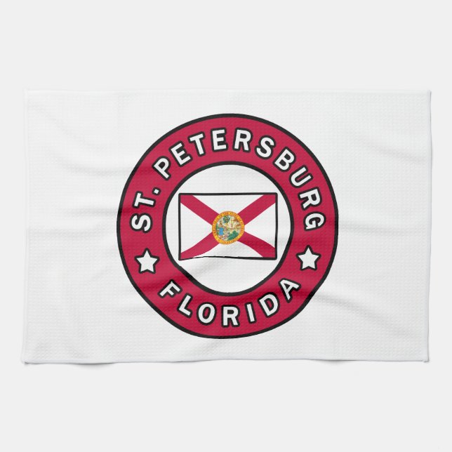St. Petersburg Florida Tea Towel (Horizontal)