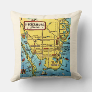 St. Petersburg Florida Throw Pillow