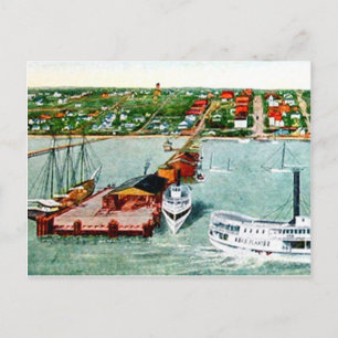 St Petersburg Florida vintage scene Postcard