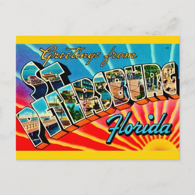St Petersburg Greeting Postcard (Front)