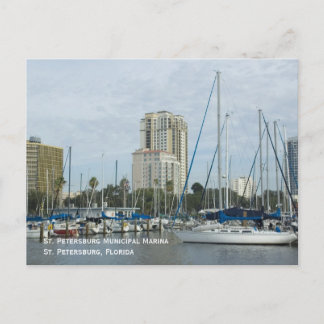 St. Petersburg Marina Postcard