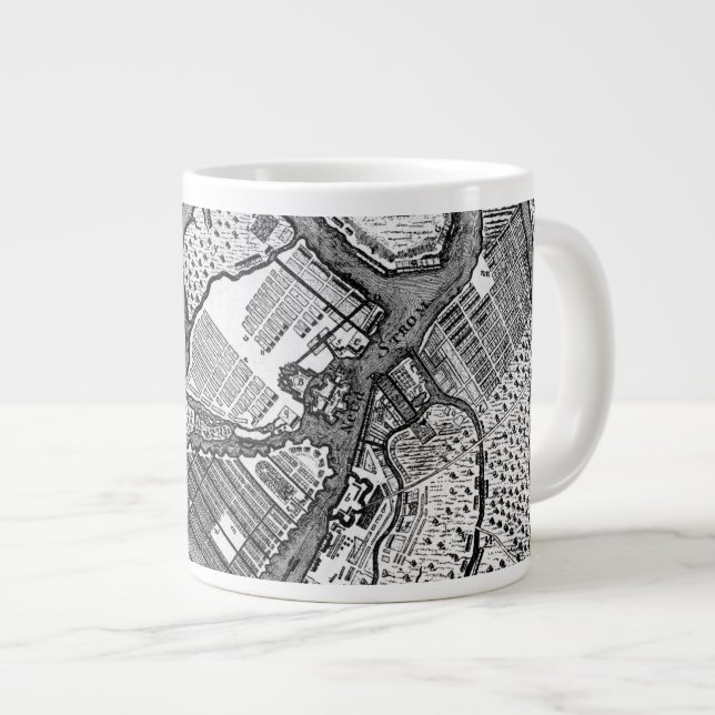 St Petersburg Plan Large Coffee Mug (Front Right)