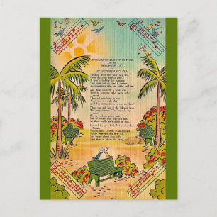 St. Petersburg Poem Postcard