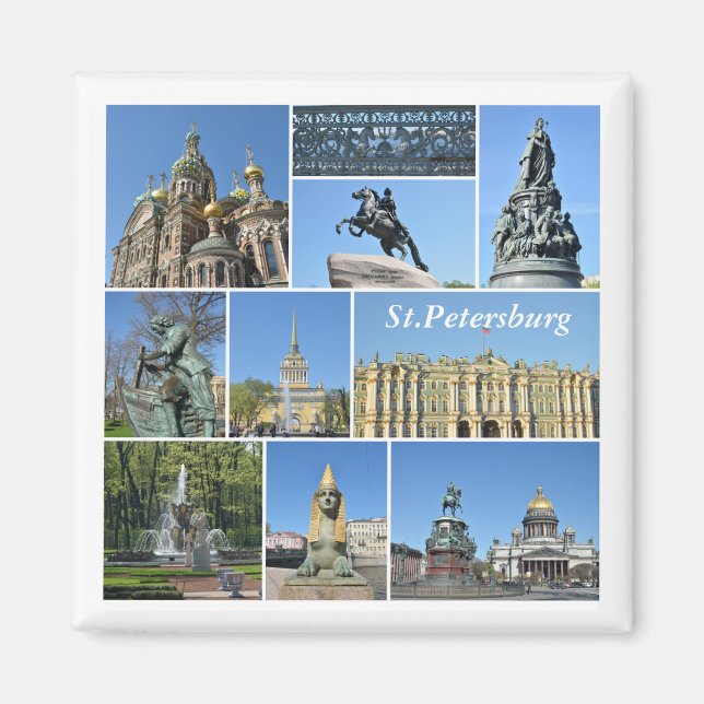 St.Petersburg, Russia Magnet (Front)