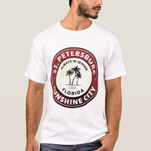 St. Petersburg Sunshine City Florida T-Shirt (Front)