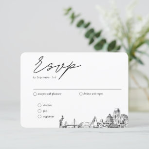 St. Petersburg Traditional RSVP Meal Options Enclosure Card