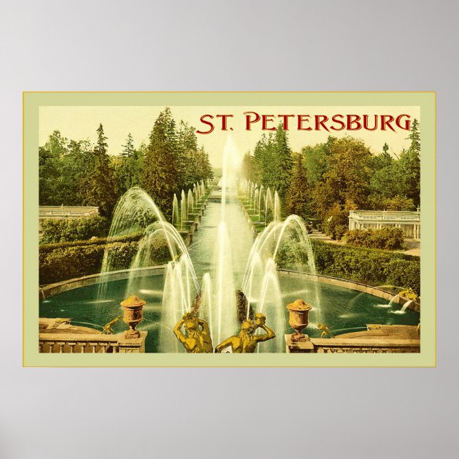 St. Petersburg ~ Vintage Travel Poster (Front)