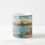 St. Petersburg Yacht Basin Mug<br><div class="desc">Wonderful vintage postcard of St. Petersburg's yacht basin.</div>