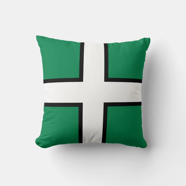 St. Petroc’s flag / Flag of Devon Cushion (Front)