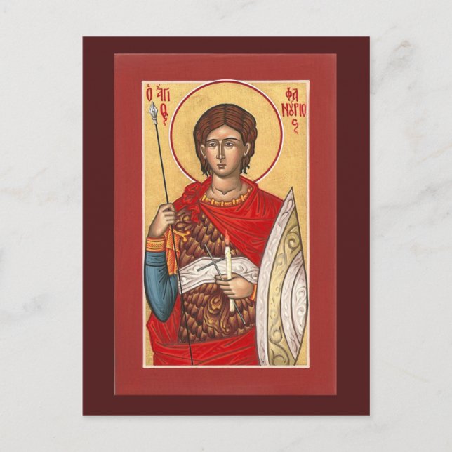 St. Phanourios Prayer Card (Front)