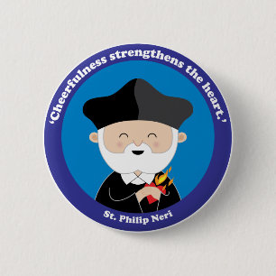 St. Philip Neri 6 Cm Round Badge