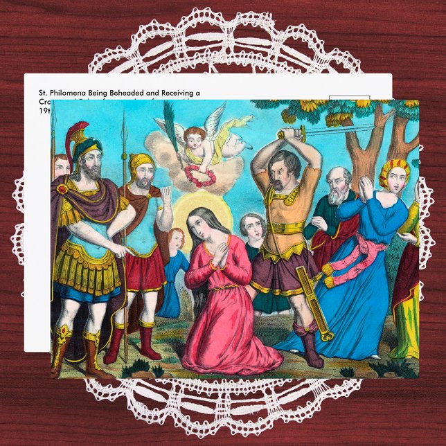 St. Philomena Being Beheaded Postcard (Creator Uploaded)