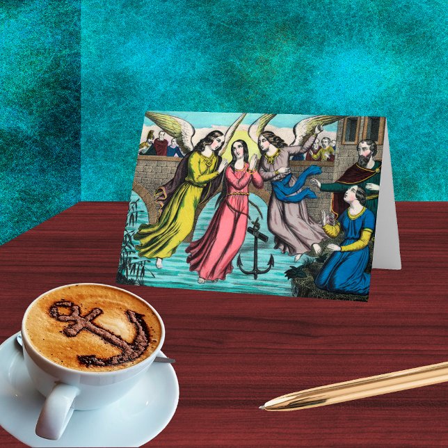 St. Philomena Being Rescued from Drowning Card (Creator Uploaded)