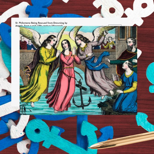 St. Philomena Being Rescued from Drowning Postcard (Creator Uploaded)