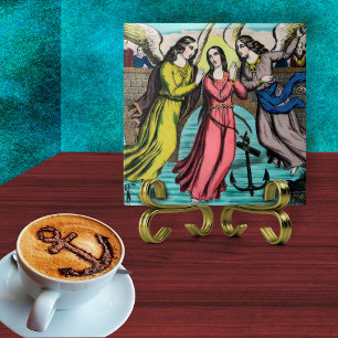 St. Philomena Being Rescued from Drowning Tile