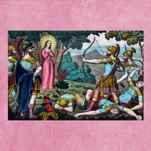 St. Philomena Being Shot with Arrows Poster