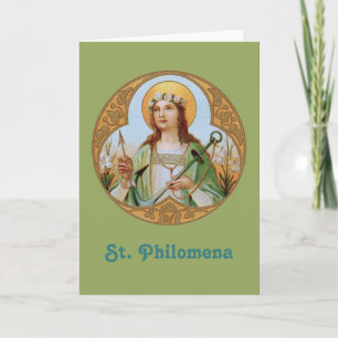 St. Philomena (BK 005) Blank Greeting Card