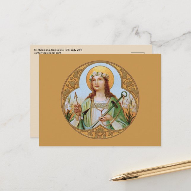 St. Philomena (BK 005) Postcard (Front/Back In Situ)
