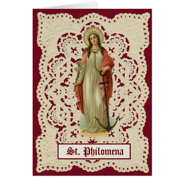 St. Philomena Catholic Religious Saint (Front)