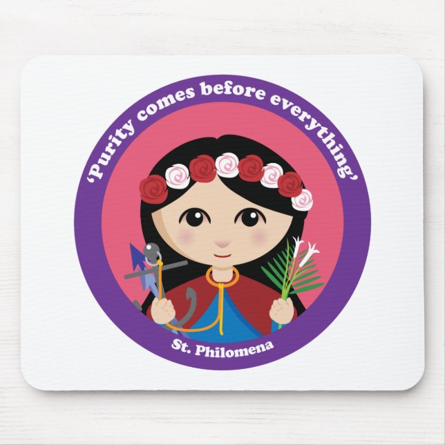 St. Philomena Mouse Mat (Front)