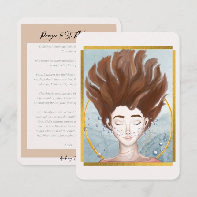 St. Philomena Prayer Card (Front/Back)