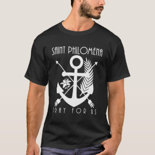 St Philomena Symbols Catholic Girls Saints Youth T-Shirt