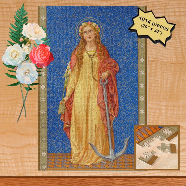 St. Philomena with Anchor (SNV 051) Jigsaw Puzzle (Creator Uploaded)