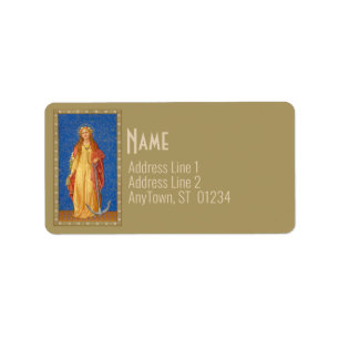 St. Philomena with Anchor (SNV 051) Label