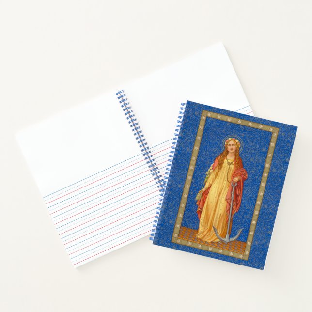 St. Philomena with Anchor (SNV 051) Notebook (Inside)