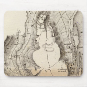 St Pierre Plateau Atlas Map Mouse Mat