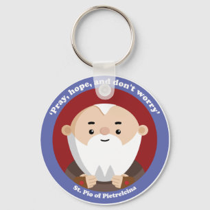 St Pio of Pietrelcina Key Ring