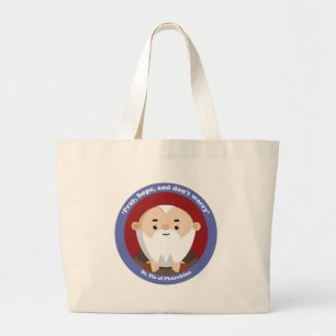 St Pio of Pietrelcina Large Tote Bag