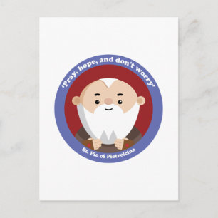 St Pio of Pietrelcina Postcard