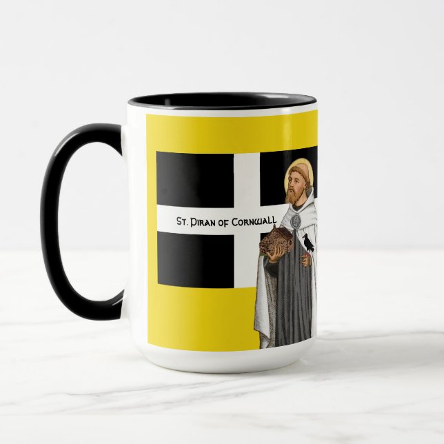 St. Piran of Cornwall (SAE 01) and His Flag Mug (Left)