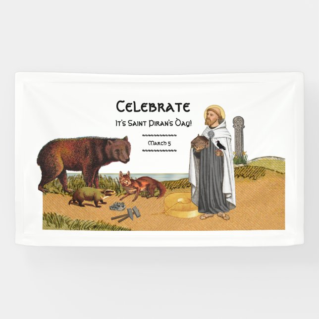 St. Piran of Cornwall (SAE 01) Banner (Horizontal)