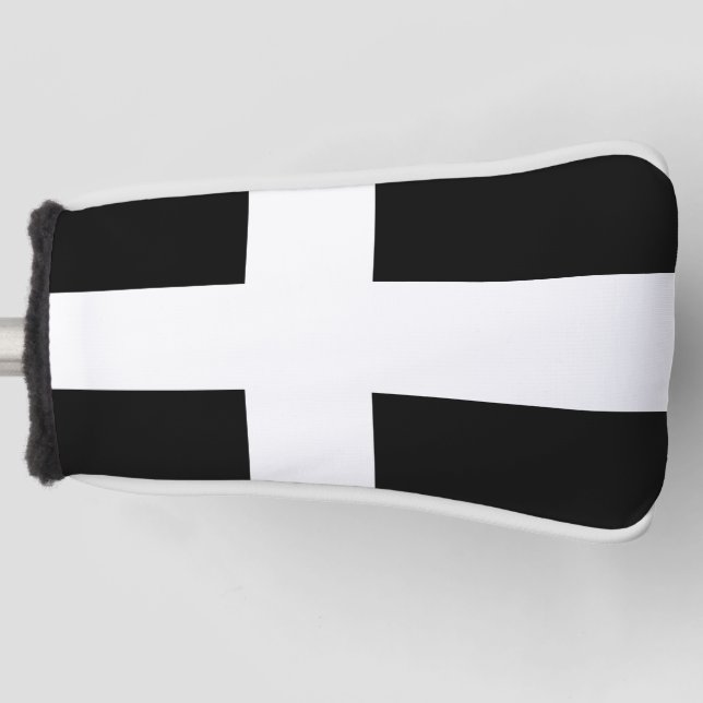 St. Piran’s flag / flag of Cornwall  Golf Head Cover (Front)