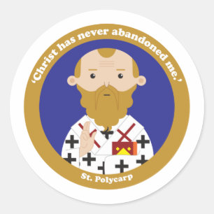St. Polycarp Classic Round Sticker