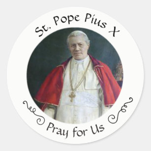 St. Pope Pius X Classic Round Sticker
