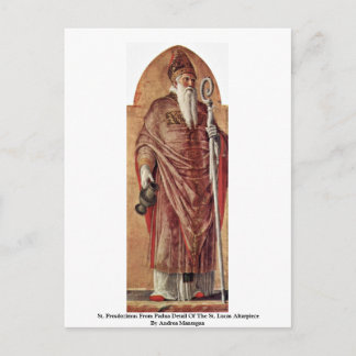 St. Prosdozimus From Padua Detail Of The St. Lucas Postcard