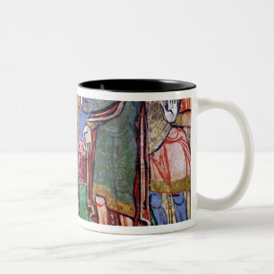 St. Radegund led before Clothar I Two-Tone Coffee Mug