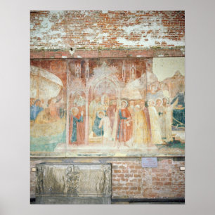 St Ranieri in the Holy Land, mid 14th century Poster